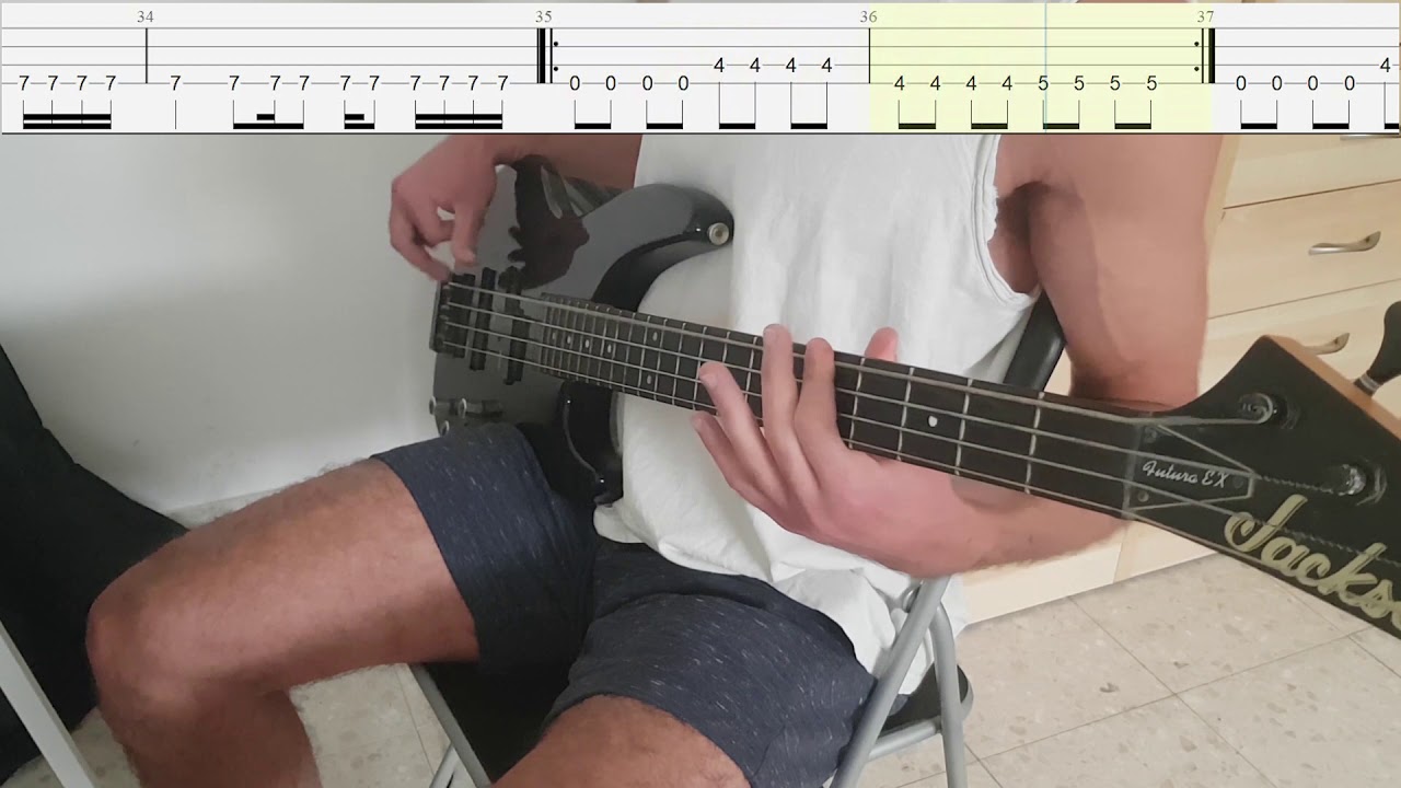 Pixies Where Is My Mind? Bass Cover With TABS on screen YouTube