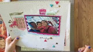 Scrapbooking Layout share! Lots of glitter girl and fall layouts