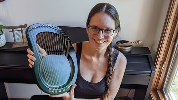 19 String Lyre Unboxing and Review | Solidbody Lyre Harp on Amazon