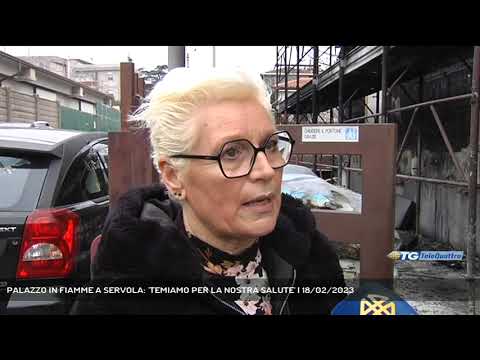 PALAZZO IN FIAMME A SERVOLA: 'TEMIAMO PER LA NOSTRA SALUTE' | 18/02/2023