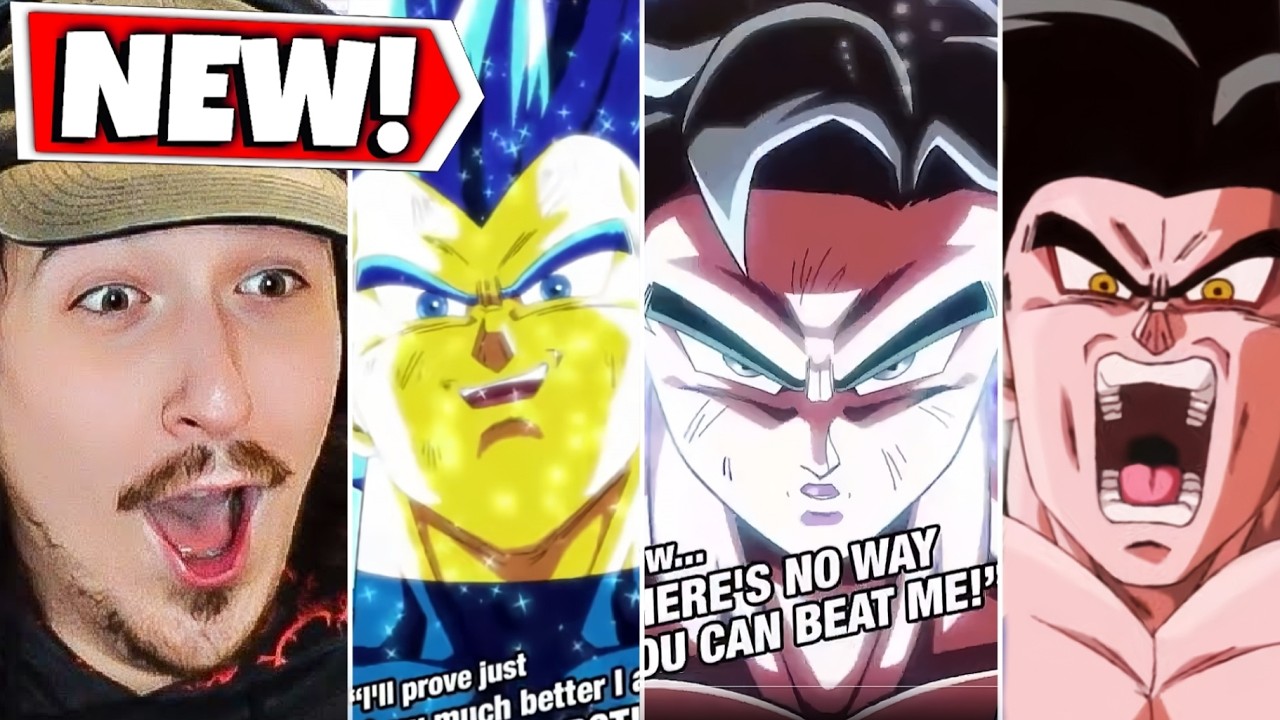 BEST ANIMATIONS IN THE GAME!! Tag LR UI Goku & SSBE Vegeta AND LR SSJ4's Reaction on Dokkan Battle!