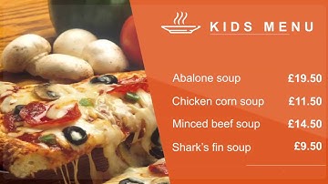 Pizza Digital Signage Video