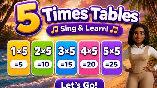 5  Times Tables Song for Kids | Learn the 5 Multiplication Table | Skill Builders Kids