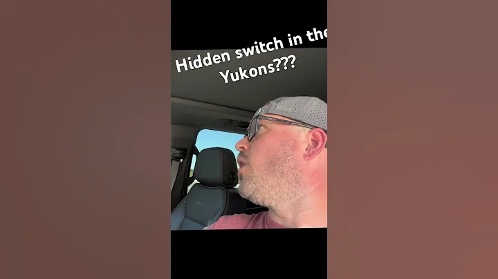 Hidden cabin lights switch lights on all 21+ Yukons! #gmc #yukon #shorts