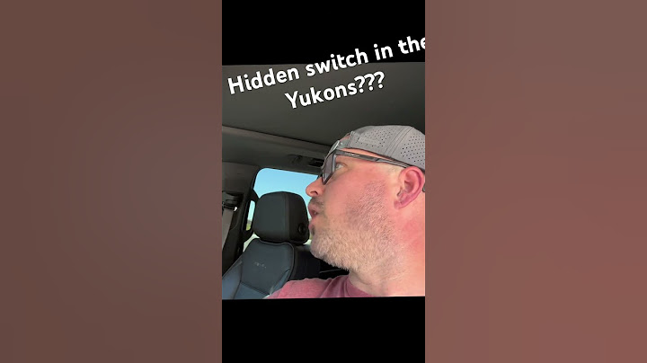 Hidden cabin lights switch lights on all 21+ Yukons! #gmc #yukon #shorts