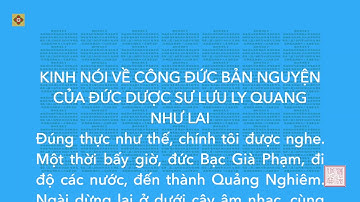 Nghi thức tụng kinh Dược Sư