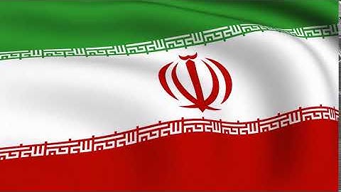 Iran - Flying Flag Looped Video Background
