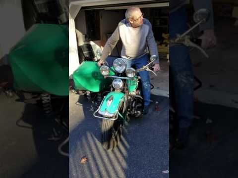 Starting a 1946 Harley