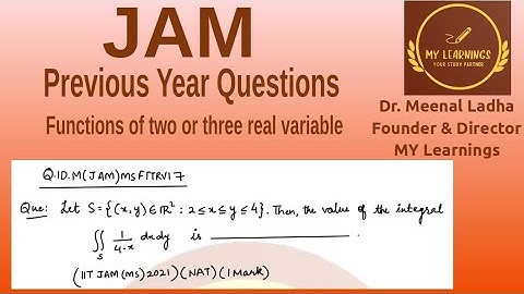 Function of two or three real variables (IIT-JAM (MS) 2021) (Q.ID.M(JAM)MSFTTRV17)