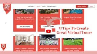 8 tips on How to Create Great Virtual Tours