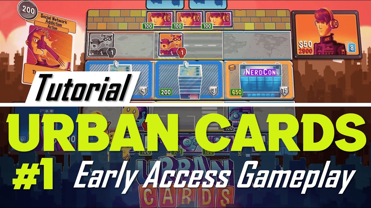 Urban Cards Gameplay Tutorial | Roguelike Deckbuilder (No Commentary ) #1