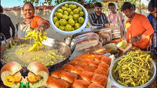 Hardworking Mother Son Selling Cheapest Mumbai Style Vada Pav Rs. 30/- Only l Ahmedabad Food Tour