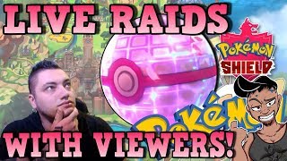 LIVE Max Raids With Viewers! - Pokemon Shield Shiny Hunt!