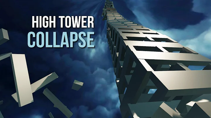 The collapse of an extremely high Keva-plank tower