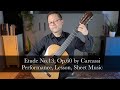Etude no13 op60 by carcassi and lesson for classical guitar