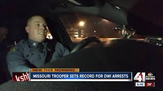 Trooper in Jackson County continues to lead Missouri in number of DWI arrests