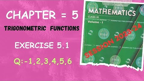 Ex 5.1 Q1,2,3,4,5,6 RD Sharma Class 11 Maths | Chapter 5 Class 11 RD Sharma  | RD class 11 Ex 5.1