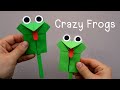 Grenouilles folles grenouilles en papier artisanat pour enfants papier art origami