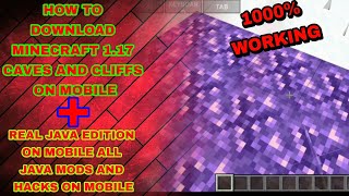 How to download minecraft 1.17 caves and cliffs on mobile || No Clickbait || Java Edition on mobile! screenshot 5