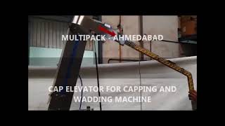BULK CAP ELEVATOR FOR CAPPING AND WAD INSERTING MACHINE, CAP LINING MACHINE#cappingmachine #wadding