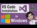 How to Download and Install Visual Studio Code in Hindi for windows 8,10,11 in 2 minutes