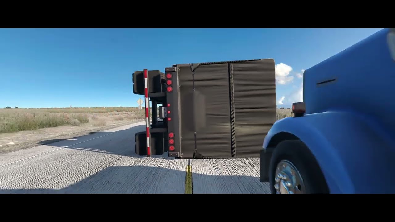 Acidente grave American Truck Simulator 