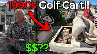 She paid us to take a 30 YEAR OLD GOLF CART