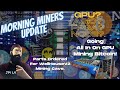 Morning Miners Update WellHouseV2 Mining Upgrades And Going All in On GPU Mining Bitcoin!
