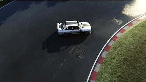 Assetto Corsa shader test at rain (realism+camera)