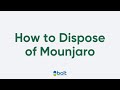 How to dispose of Mounjaro pens safely in the UK