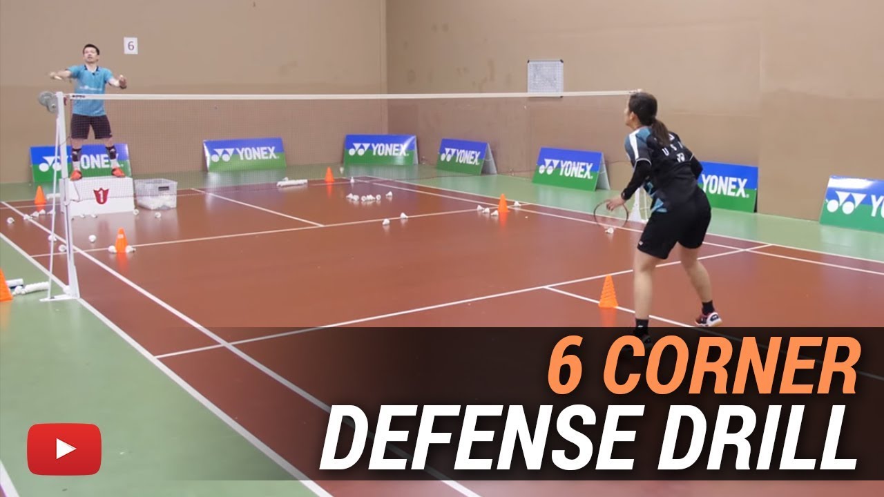 Mastering Badminton Singles Defense 6 Corner Drill Coach Kowi