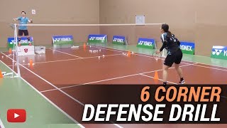 Mastering Badminton Singles - Defense 6 Corner Drill - Coach Kowi Chandra (Subtitle Indonesia)