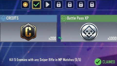 Call Of Duty Mobile Kill 5 Enemies with any Sniper Rifle in MP Matches Task Complete