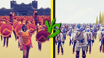 ASSASINS vs SPARTAN ARMY - Totally Accurate Battle Simulator TABS