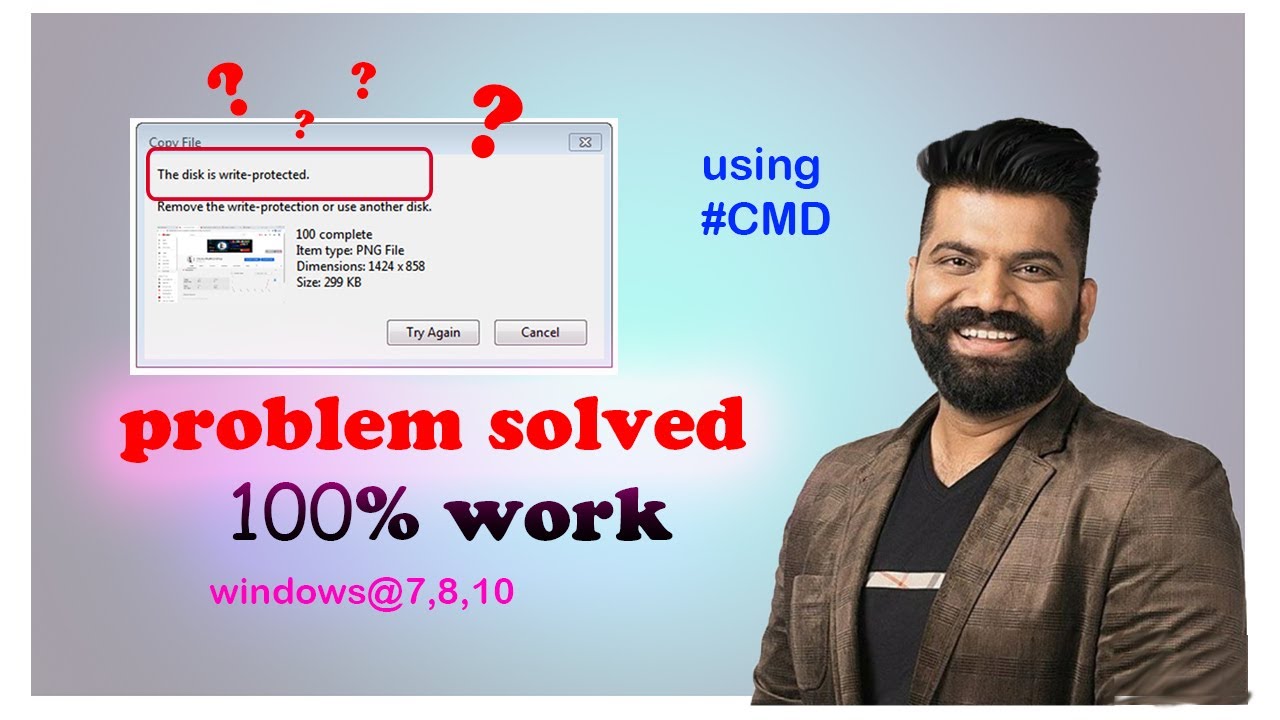 How To Remove Write Protection From USB Drive Using Cmd II Remove Write