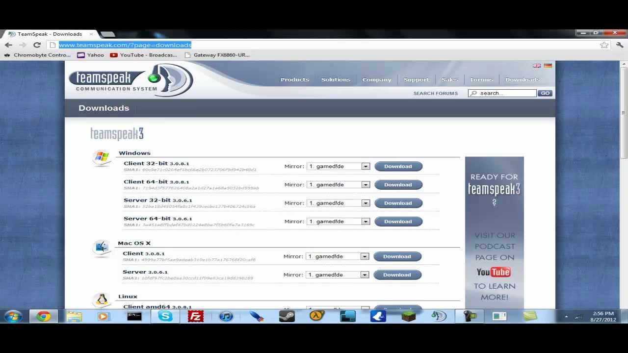 How To Make Teamspeak server - YouTube