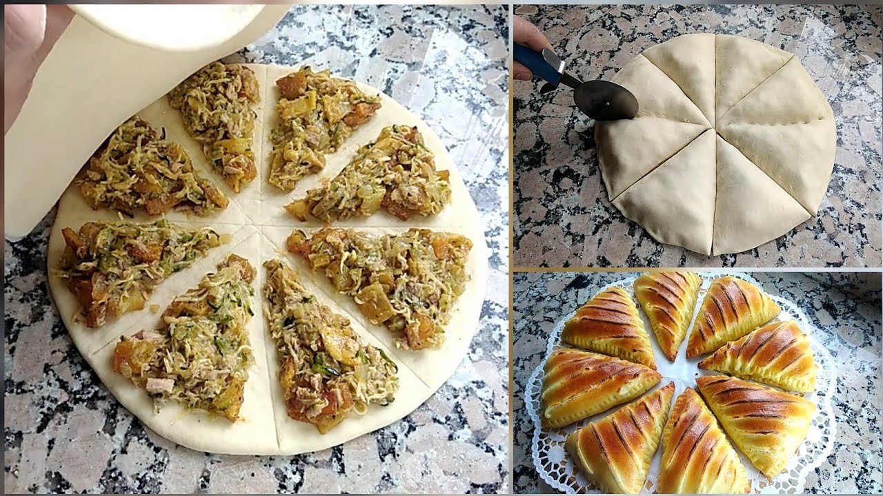 فطائر في آخر ساعة👌أسرع وأسهل طريقة لي تحضير فطائر محشية بحشوة جد بسيطة ولذيدة