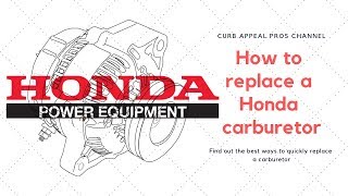 How to replace a carburetor on a Honda GX690