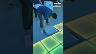 Quick & glowing! Set up your LED dance floor in a flash! ⚡✨ #LEDDanceFloor #Shorts #led