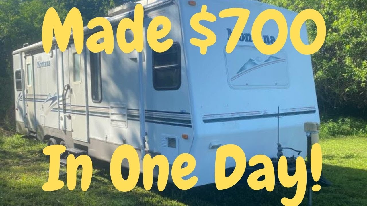We turned $800 into $1500 in one day Flipping an RV! - YouTube