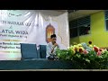 Penampilan h sidiq mulyana  lailatul wida tadris ramadhan angkatan ke 9
