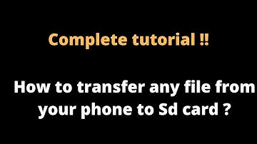 How to transfer video & file from mi note 3 to OTG or ßd card