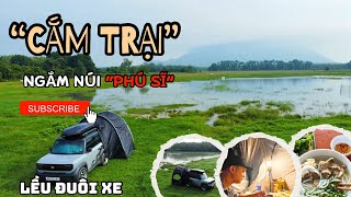 #24: VF3 cùng chiếc lều đuôi xe bật “cắm trại” ngủ cả đêm mát lạnh, ngắm view triệu đô #vf3 #camping