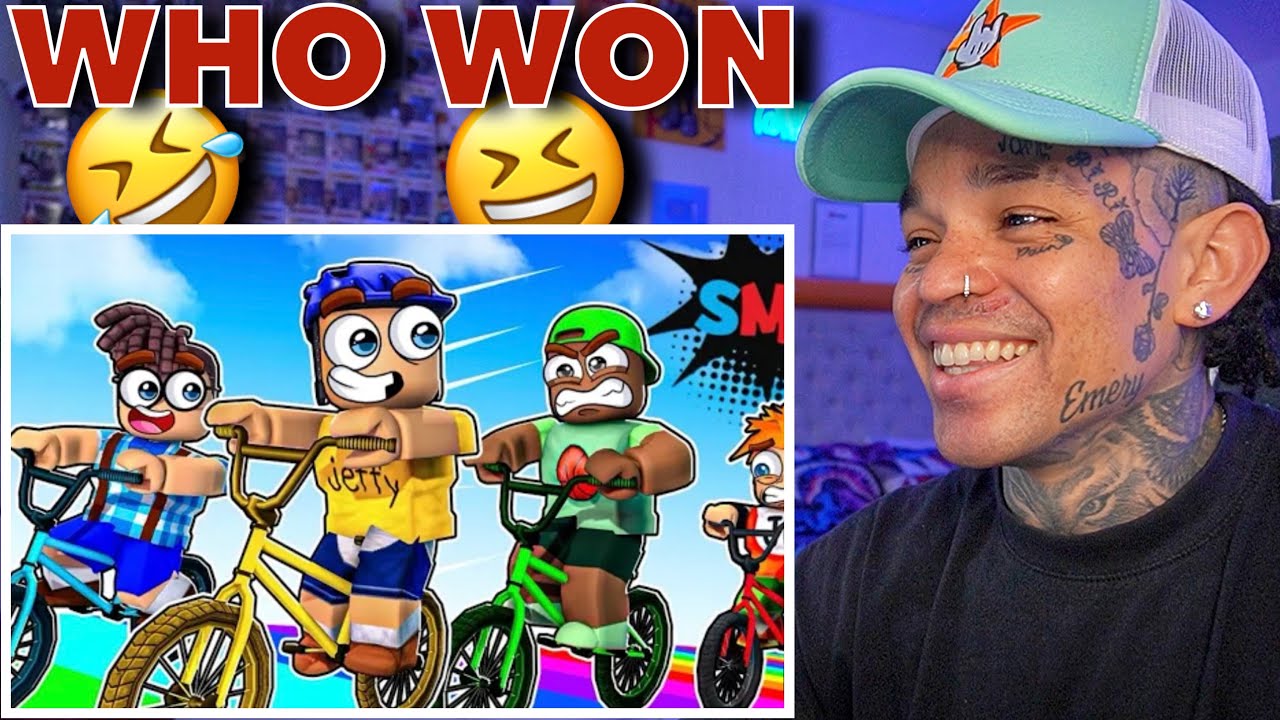 SML Gaming - SML ROBLOX BIKE RACE! [reaction]