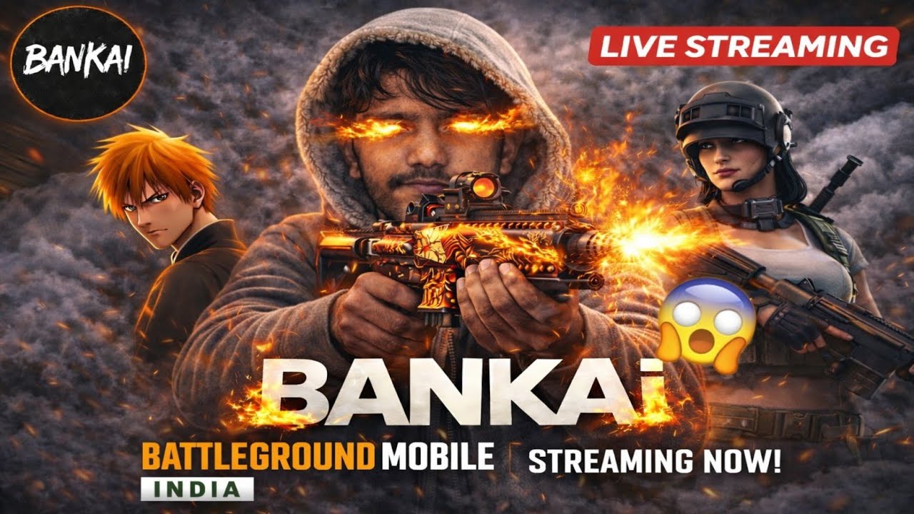 “LIVE 🔴 BGMi  Chill Gaming + Masti | Hindi”😶‍🌫️ BANKAI IS HERE  ❣️ @bankaiofficial01m