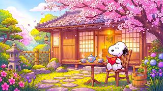 Peaceful Spring Afternoon with Snoopy ☀️🌸 Quiet Garden Tea | Soft Lofi for Study, Calm & Relaxation screenshot 2
