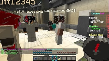 Jackgames2001 Hacking on Cosmicpvp | Highest rank possible on the planet