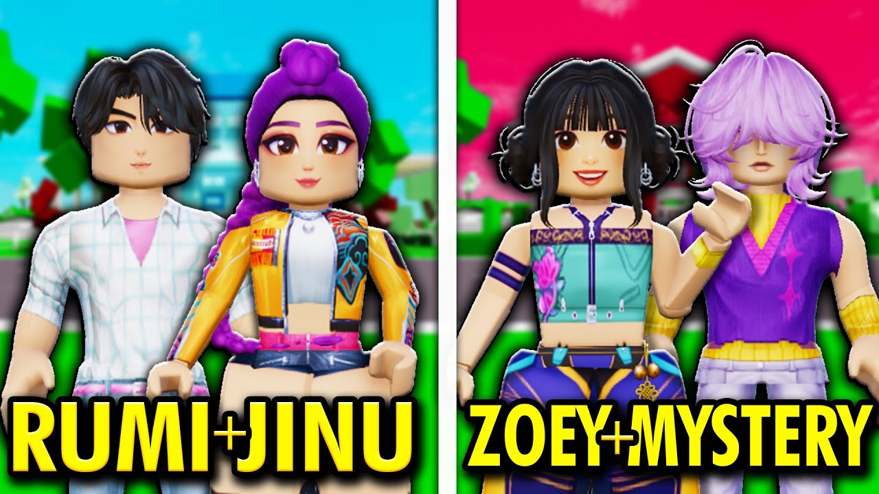 Rumi and Jinu Family vs Zoey and Mystery Family! (Brookhaven Rp)