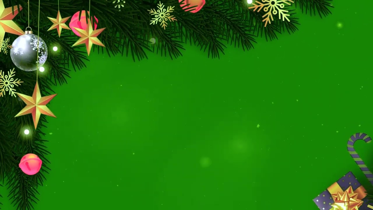 Green screen Christmas background free