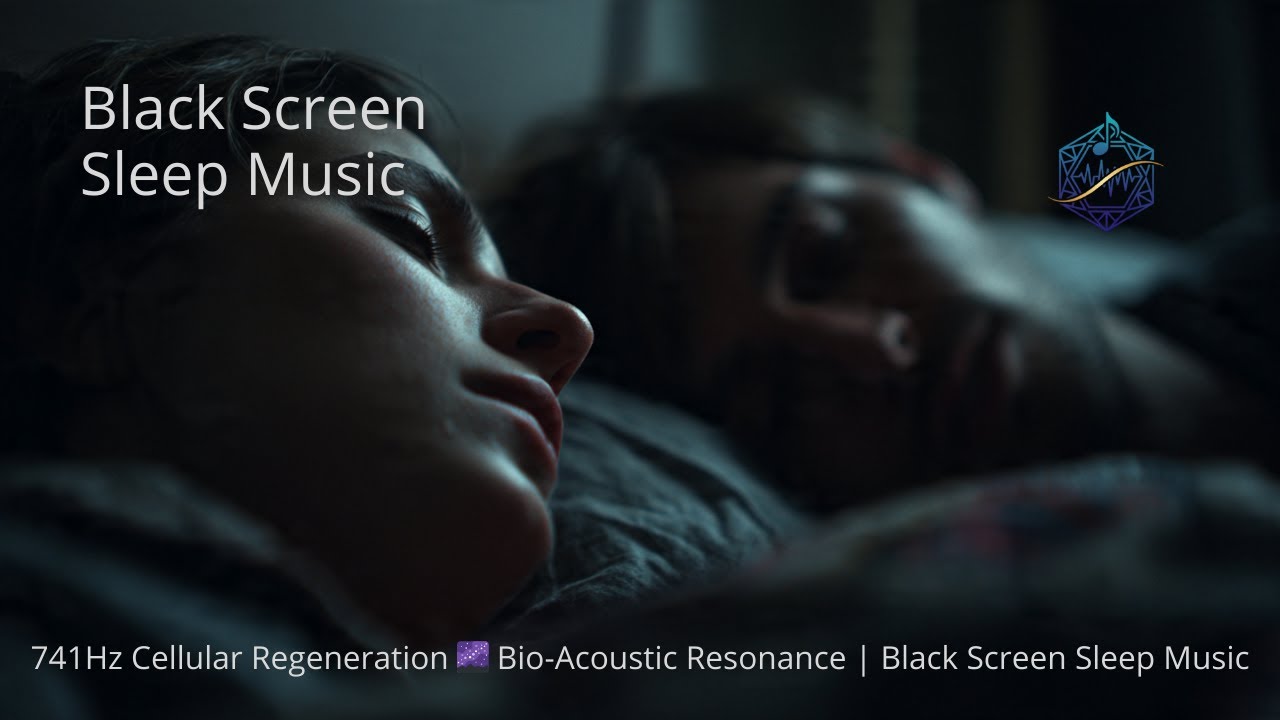 741Hz Cellular Regeneration 🌌 Bio-Acoustic Resonance | Black Screen Sleep Music